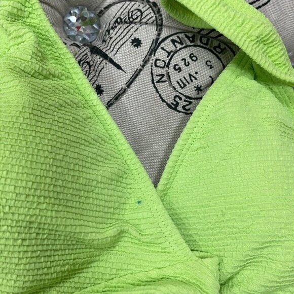 TOPSHOP Crinkle Plunge Swimsuit - Picture 8 of 9